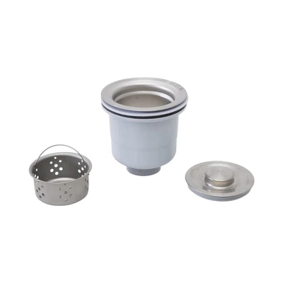Gambar Fosa Set Saringan Wastafel Dapur 11 cm - Silver/Abu-Abu