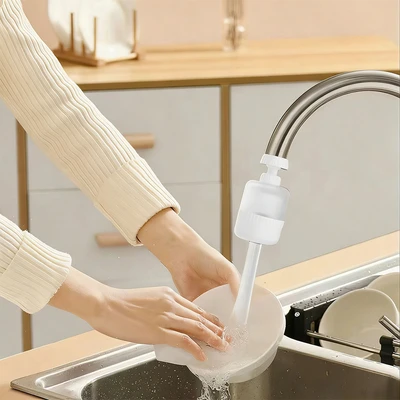 Gambar Fosa Filter Air Keran PP Dengan 3 Mode Semprotan - Putih