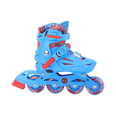 Gambar Marvel Set Inline Skate Anak Spider-Man Ukuran 34-38 - Biru