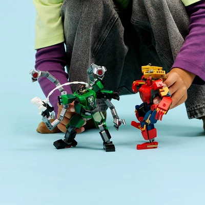 Gambar LEGO Marvel Mech Battle Spider-man Vs Doc Ock Set 315 Pcs 76338 - Mix