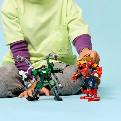 Gambar LEGO Marvel Mech Battle Spider-man Vs Doc Ock Set 315 Pcs 76338 - Mix