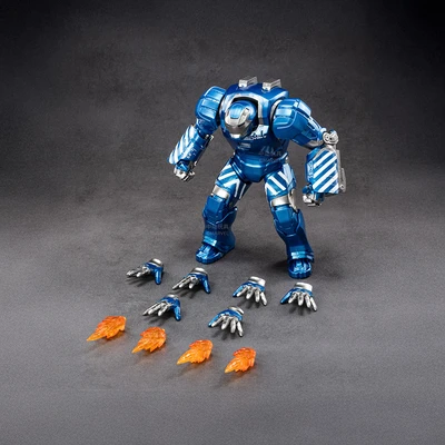 Gambar Top Gear Zd Infinite Action Figure X Iron Man 3 Mk38 17.5 Cm - Biru