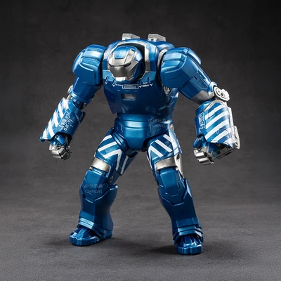 Gambar Top Gear Zd Infinite Action Figure X Iron Man 3 Mk38 17.5 Cm - Biru