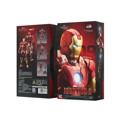 Gambar Top Gear Zd Infinite Action Figure X Iron Man 3 Mk9 17.5 Cm - Merah