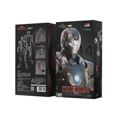 Gambar Top Gear Zd Infinite Action Figure X Iron Man 3 Mk14 17.5 Cm - Abu-abu