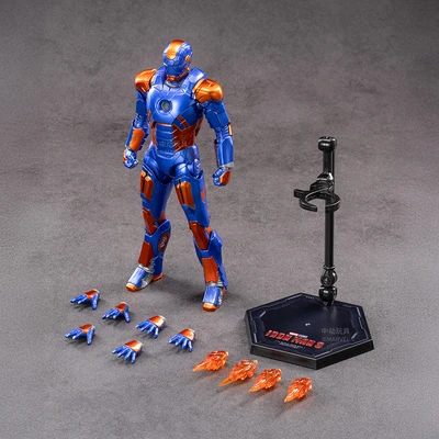 Gambar Top Gear Zd Infinite Action Figure X Iron Man 3 Mk27 17.5 Cm - Biru