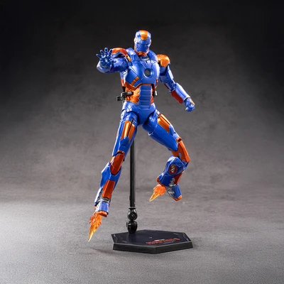 Gambar Top Gear Zd Infinite Action Figure X Iron Man 3 Mk27 17.5 Cm - Biru