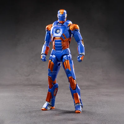 Gambar Top Gear Zd Infinite Action Figure X Iron Man 3 Mk27 17.5 Cm - Biru
