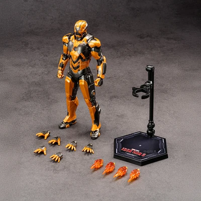 Gambar Top Gear Zd Infinite Action Figure X Iron Man 3 Mk28 17.5 Cm - Oranye/hitam