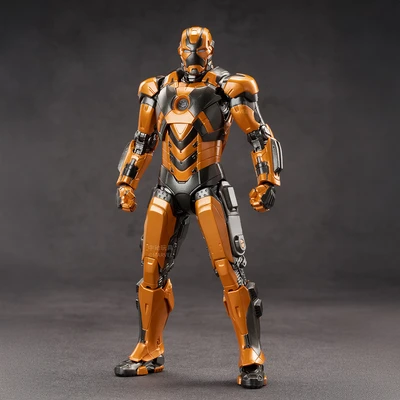Gambar Top Gear Zd Infinite Action Figure X Iron Man 3 Mk28 17.5 Cm - Oranye/hitam
