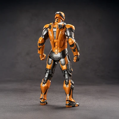 Gambar Top Gear Zd Infinite Action Figure X Iron Man 3 Mk28 17.5 Cm - Oranye/hitam
