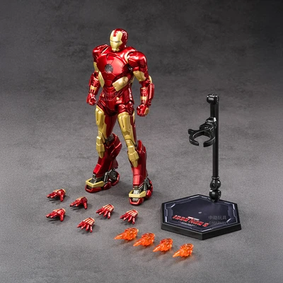 Gambar Top Gear Zd Infinite Action Figure X Iron Man 3 Mk10 17.5 Cm - Merah/gold