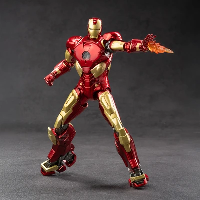 Gambar Top Gear Zd Infinite Action Figure X Iron Man 3 Mk10 17.5 Cm - Merah/gold
