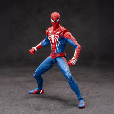 Gambar Top Gear Zd Infinite Action Figure Spiderman Advanced Suit 17.5 Cm - Merah/biru