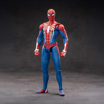 Gambar Top Gear Zd Infinite Action Figure Spiderman Advanced Suit 17.5 Cm - Merah/biru