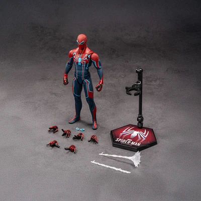 Gambar Top Gear Zd Infinite Action Figure X Spiderman Velocity Suit 17.5 Cm - Merah/biru
