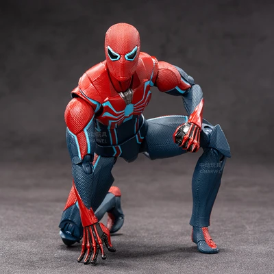 Gambar Top Gear Zd Infinite Action Figure X Spiderman Velocity Suit 17.5 Cm - Merah/biru