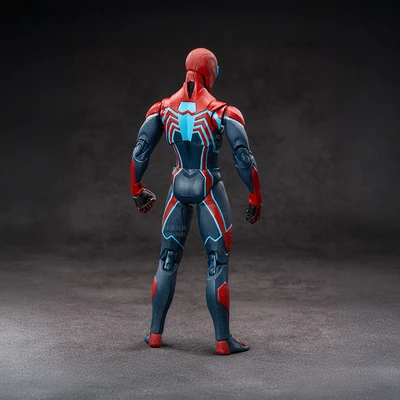 Gambar Top Gear Zd Infinite Action Figure X Spiderman Velocity Suit 17.5 Cm - Merah/biru