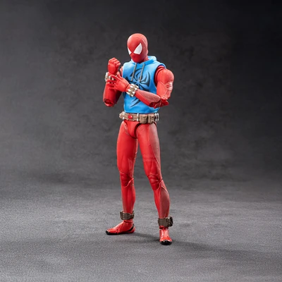 Gambar Top Gear Zd Infinite Action Figure X Spiderman Scarlet Spider 17.5 Cm - Merah/biru