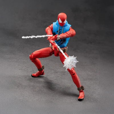 Gambar Top Gear Zd Infinite Action Figure X Spiderman Scarlet Spider 17.5 Cm - Merah/biru