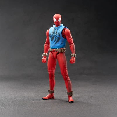 Gambar Top Gear Zd Infinite Action Figure X Spiderman Scarlet Spider 17.5 Cm - Merah/biru