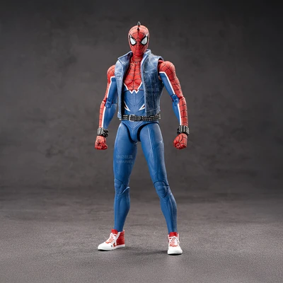 Gambar Top Gear ZD Infinite Action Figure X Spider-Man Spider Punk 17.5 cm - Merah/Biru