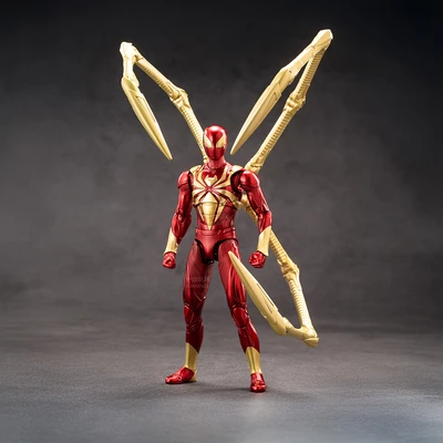 Gambar Top Gear ZD Infinite Action Figure X Spider-Man Iron Spider 17.5 cm - Merah/Gold