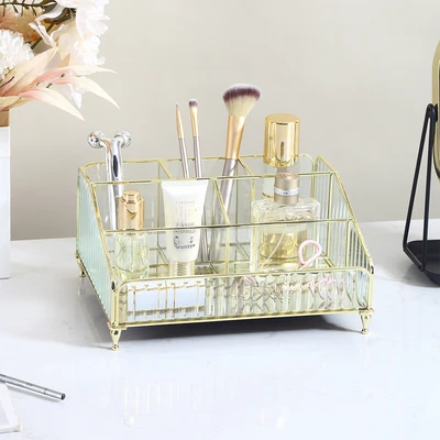 Gambar Informa Linea Organizer Kosmetik 24.8x20x11.5 cm Transparan - Gold