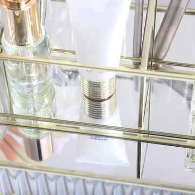 Gambar Informa Linea Organizer Kosmetik 24.8x20x11.5 cm Transparan - Gold
