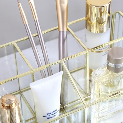 Gambar Informa Linea Organizer Kosmetik 24.8x20x11.5 cm Transparan - Gold