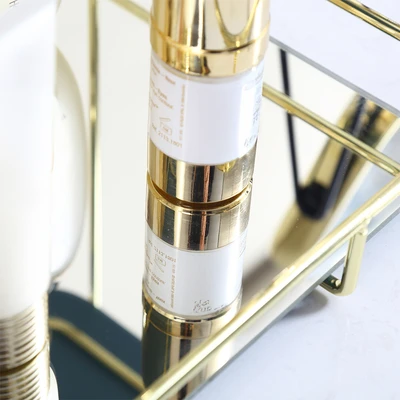 Gambar Informa Linea Organizer Kosmetik 2 Tingkat 30x19.5x23 cm - Gold