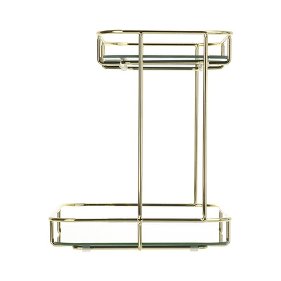 Gambar Informa Linea Organizer Kosmetik 2 Tingkat 30x19.5x23 cm - Gold