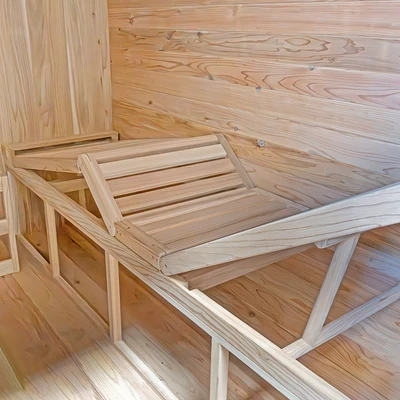 Gambar Acroz Outdoor Sauna 200x204x210 cm - Cokelat