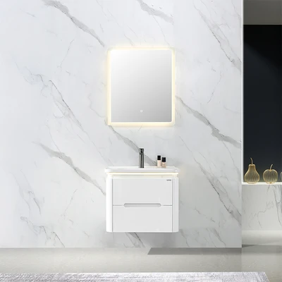 Gambar Acroz Alba Set Kabinet Kamar Mandi PVC - Putih