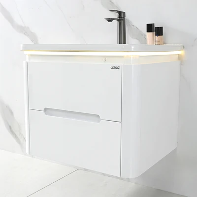 Gambar Acroz Alba Set Kabinet Kamar Mandi PVC - Putih