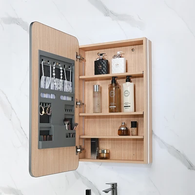 Gambar Fosa Nava Kabinet Dinding Kamar Mandi Dengan Cermin - Cokelat