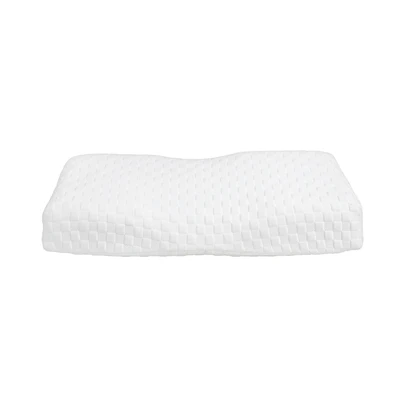 Gambar Cotton Couture Bantal Ergonomis Memory Foam Massage & Heating 2in1 56x30 cm - Putih