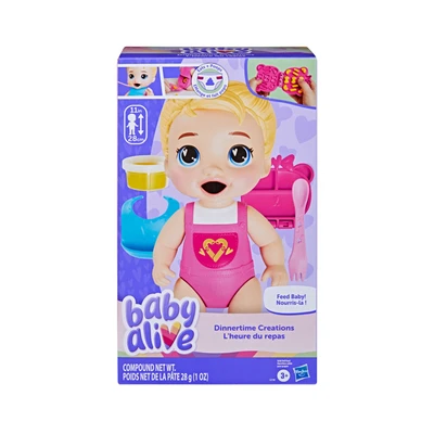 Gambar Baby Alive Boneka Bayi Dinnertime Creations Blonde Hair - Mix