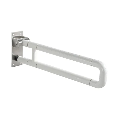 Gambar Fosa Pegangan Kamar Mandi Lipat Stainless Steel 60.5x8x20 cm - Putih