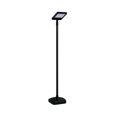 Gambar Krisbow Lampu Jalan LED Solar Mobile Dengan Tiang 25 Watt 2900 Lumen - Hitam