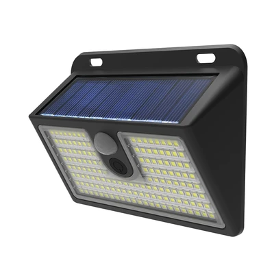 Gambar Krisbow Zura G2 Lampu Dinding Outdoor Solar 0.5 Watt 100 Lumens Warm White - Hitam