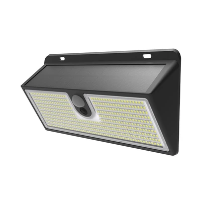 Gambar Krisbow Zura G2 Lampu Dinding Outdoor Solar 1.2 Watt 300 Lumens Warm White - Hitam
