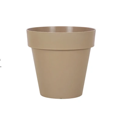 Gambar Soleil Nara Pot Tanaman Plastik Basic 15.5x15.5x14.5 cm - Cokelat