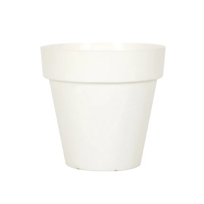 Gambar Soleil Nara Pot Tanaman Plastik Basic 23x23x21 cm - Putih
