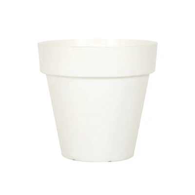 Gambar Soleil Nara Pot Tanaman Plastik Basic 28x28x25 cm - Putih