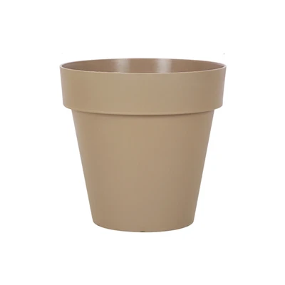 Gambar Soleil Nara Pot Tanaman Plastik Basic 33x33x30 cm - Cokelat