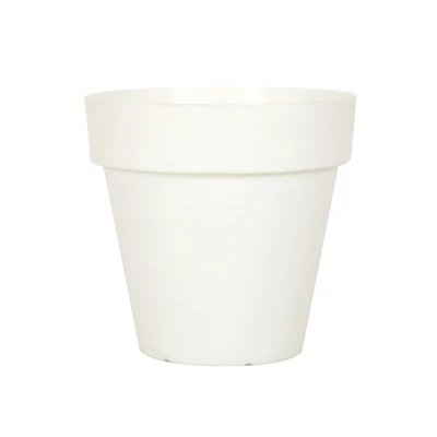 Gambar Soleil Nara Pot Tanaman Plastik Basic 33x33x30 cm - Putih