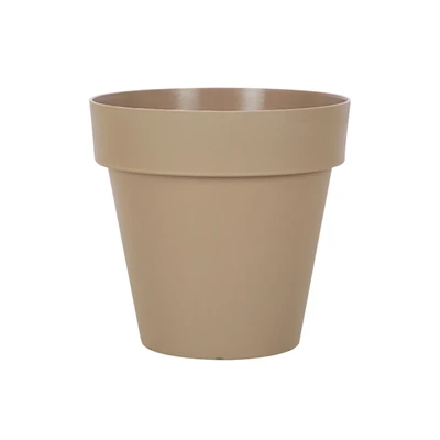 Gambar Soleil Nara Pot Tanaman Plastik Basic 38x38x35 cm - Cokelat