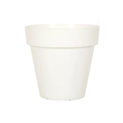 Gambar Soleil Nara Pot Tanaman Plastik Basic 38x38x35 cm - Putih