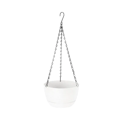 Gambar Soleil Nami Pot Tanaman Gantung Plastik 24x24x15 cm - Putih